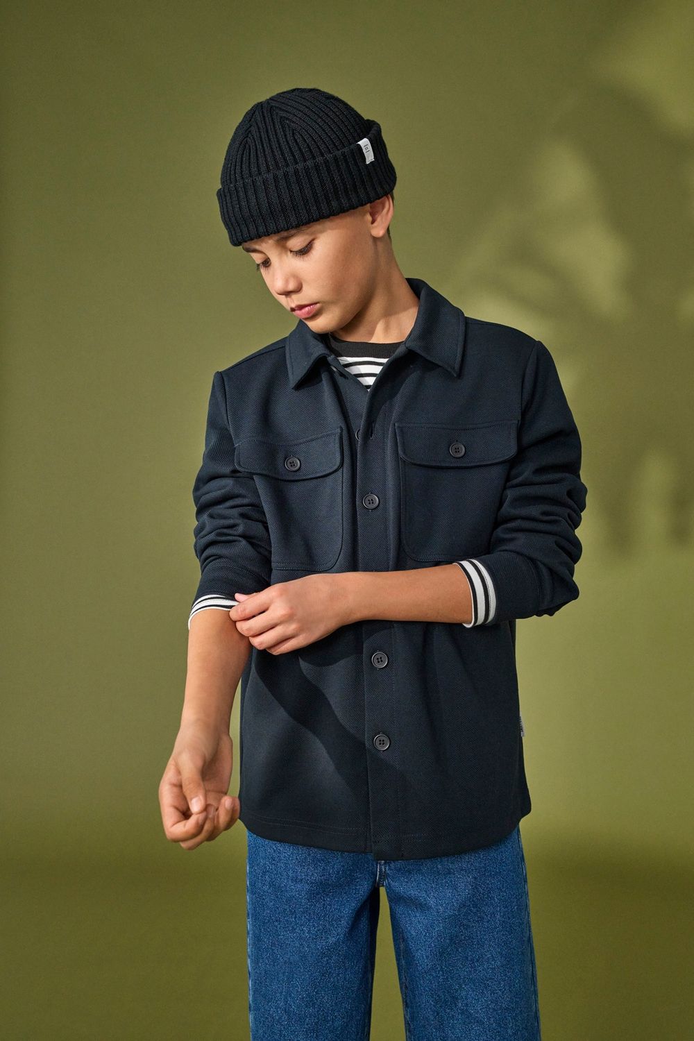 Only &amp; Sons Junior Overshirt New Kodyl, Kleur: Ombre Blue, Maat: 146/152