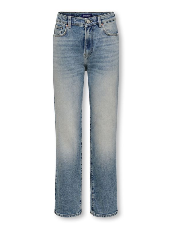 Only &amp; Sons Junior Cropped Jeans Edge Performance - Licht Blauw