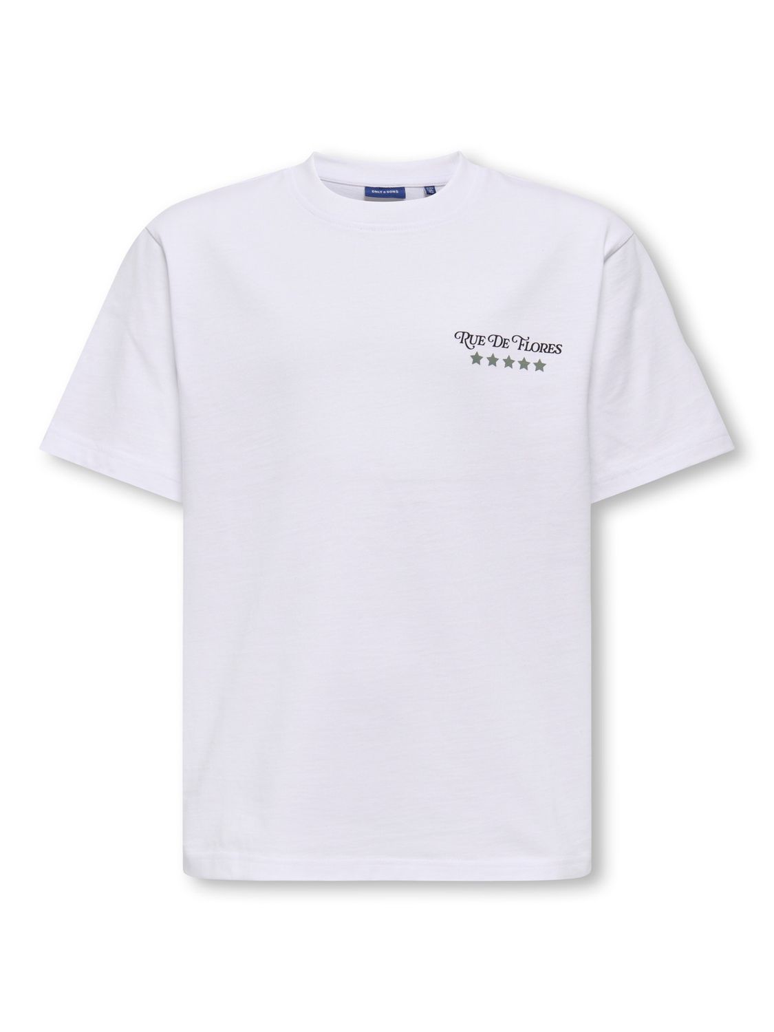 Only &amp; Sons Junior T-shirt Superior, Kleur: Bright White HOTEL PARIS, Maat: 146/152