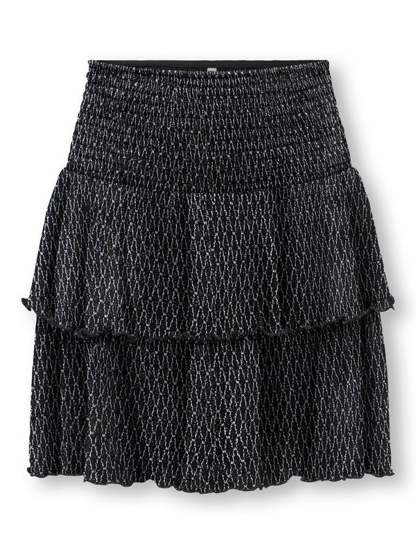 Only Girls Glitter Layered Skirt Queen