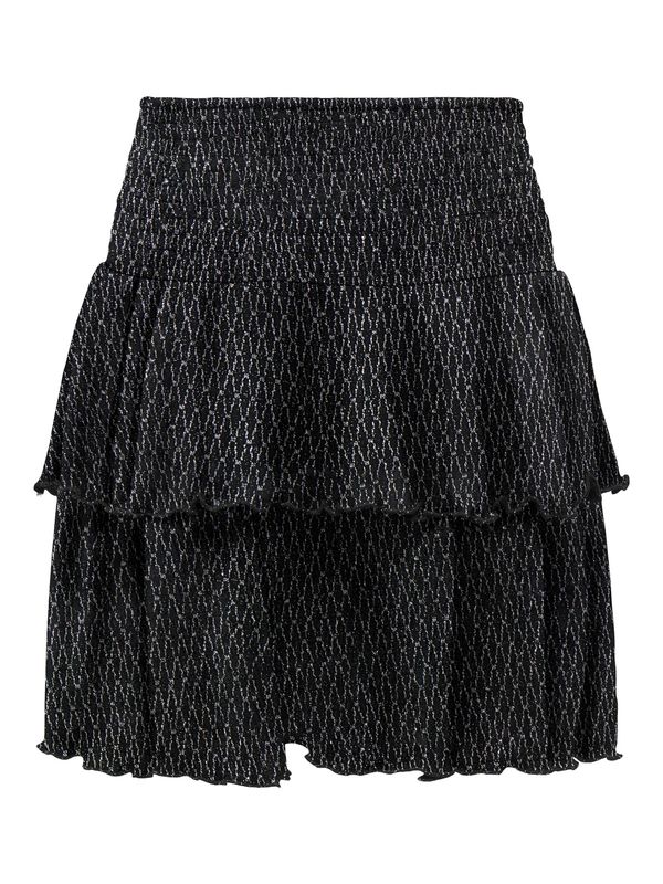 Only Girls Glitter Layered Skirt Queen