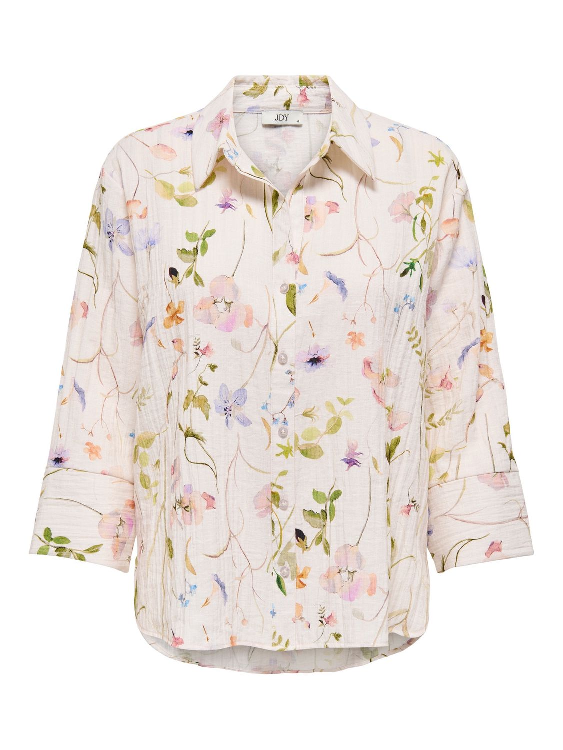 JDY Shirt Viola Life 3/4, Kleur: Pristine GARDEN FLOWER, Maat: XS