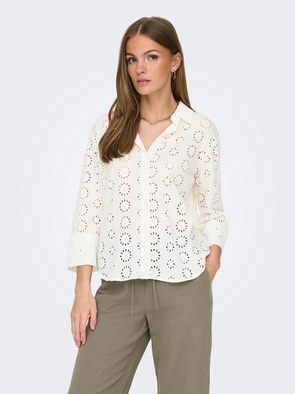 JDY Tallie 3/4 Mouw Lange Blouse – Geweven