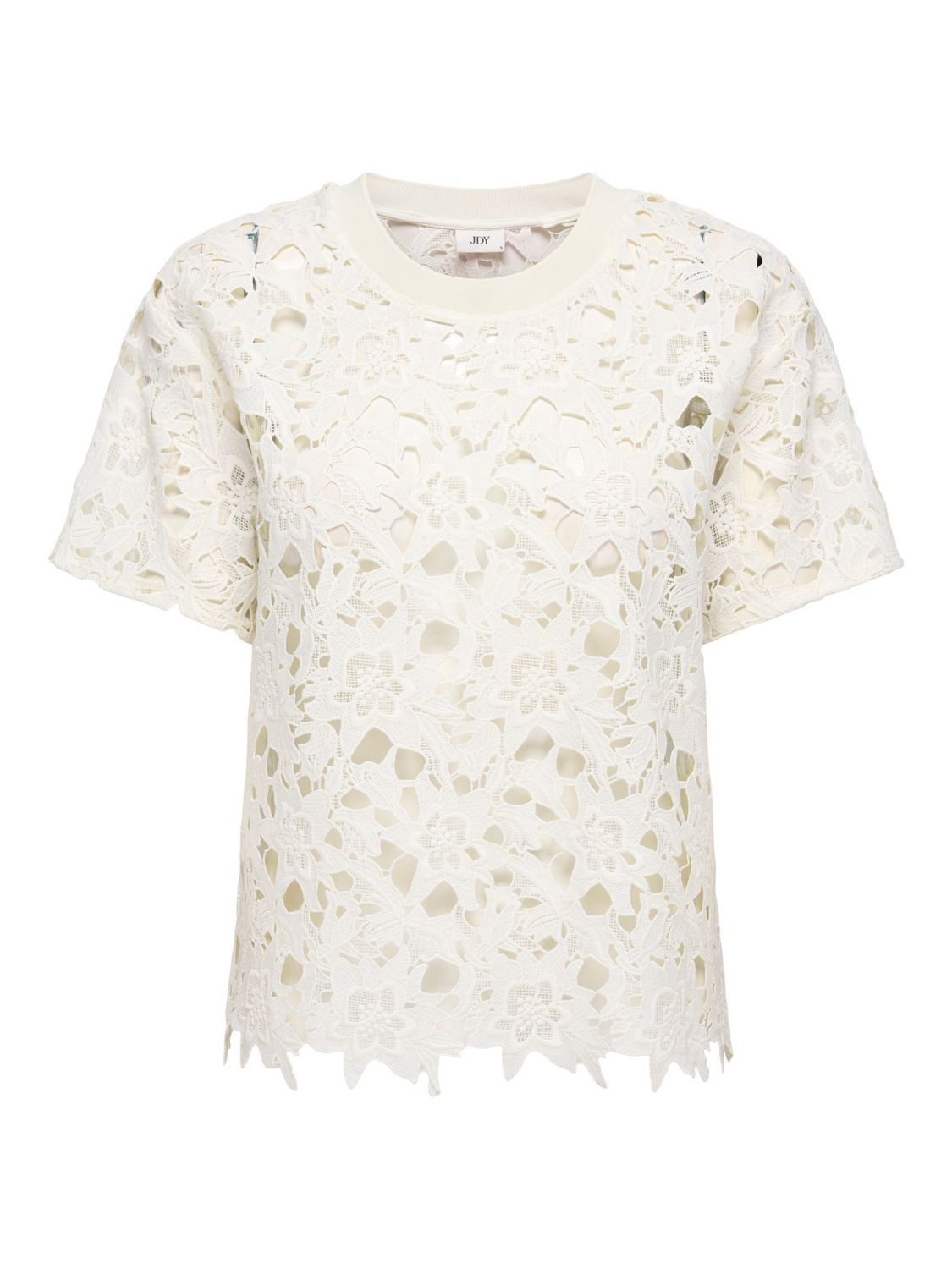 JDY Top Vanya, Kleur: Cloud Dancer, Maat: S