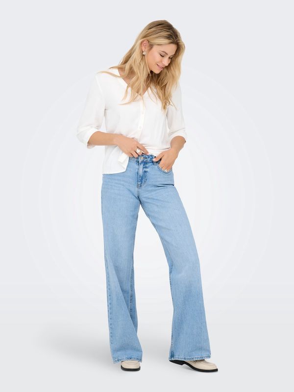 JDY Ruby Mid Waist Wide Jeans – Lichtblauw