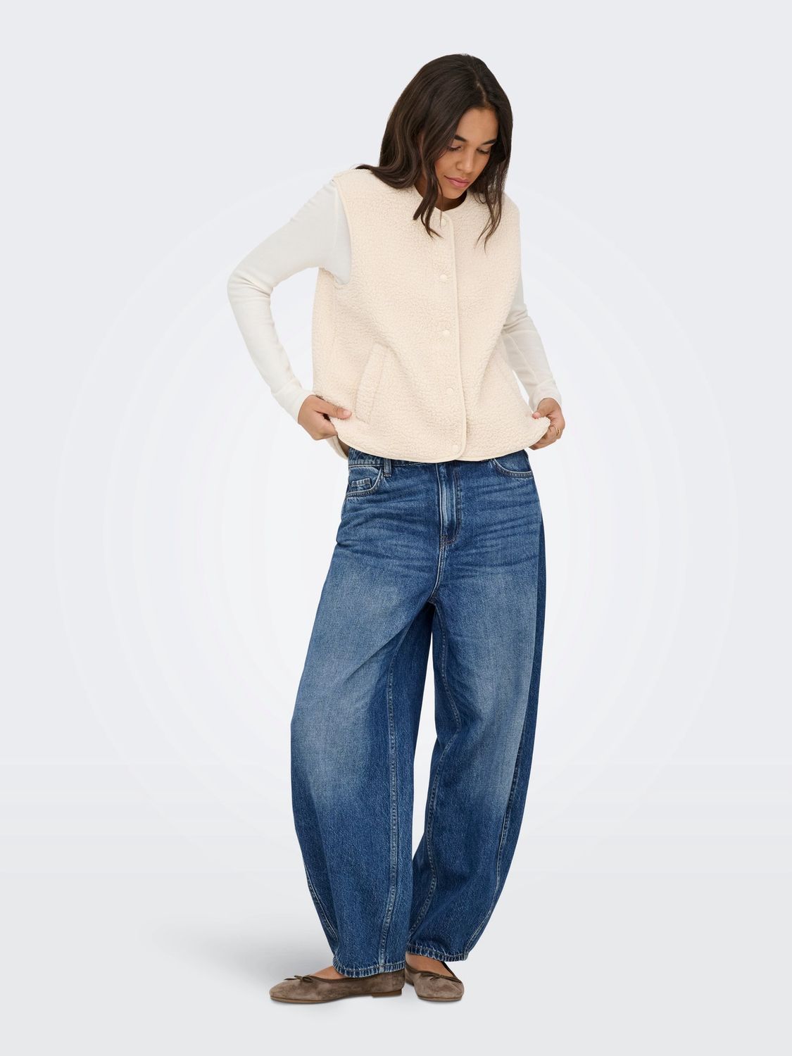 JDY Bodywarmer Simina, Kleur: Pumice Stone, Maat: S