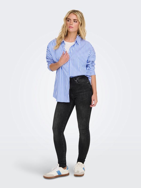 JDY Vesper Lange Mouw Losvallende Blouse – Geweven