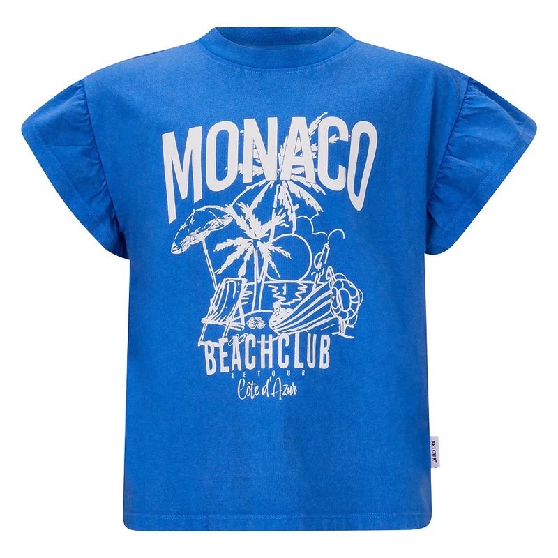 Retour T-shirt Denisa – Blauw