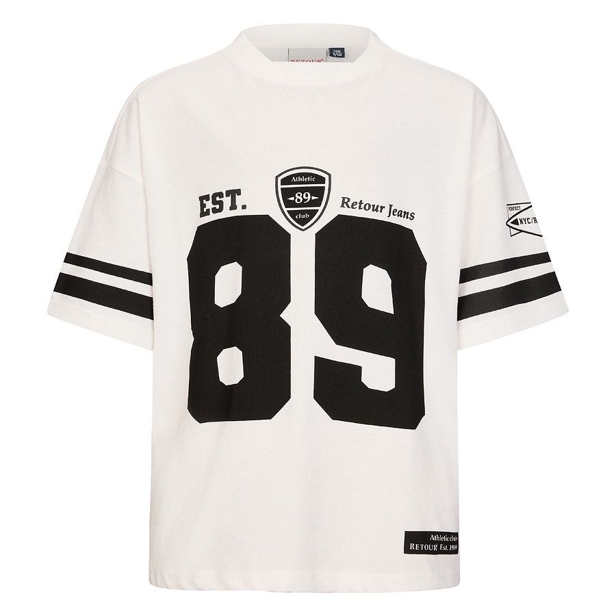 Retour T-shirt Chester – Off White, Kleur: Off White, Maat: 11/12