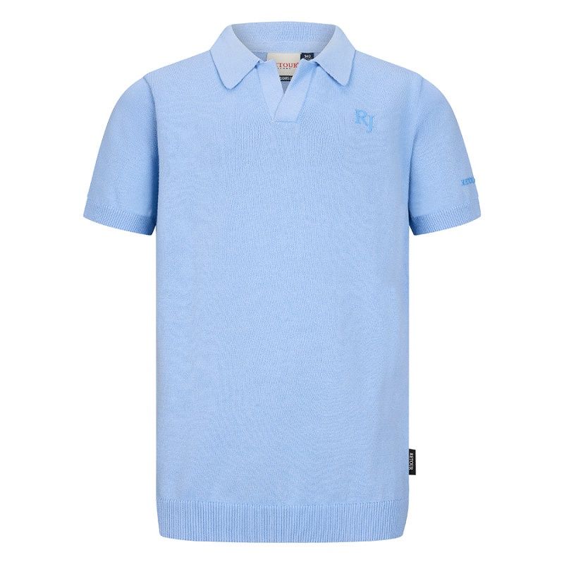Retour Polo Camiel, Kleur: light sea, Maat: 11/12