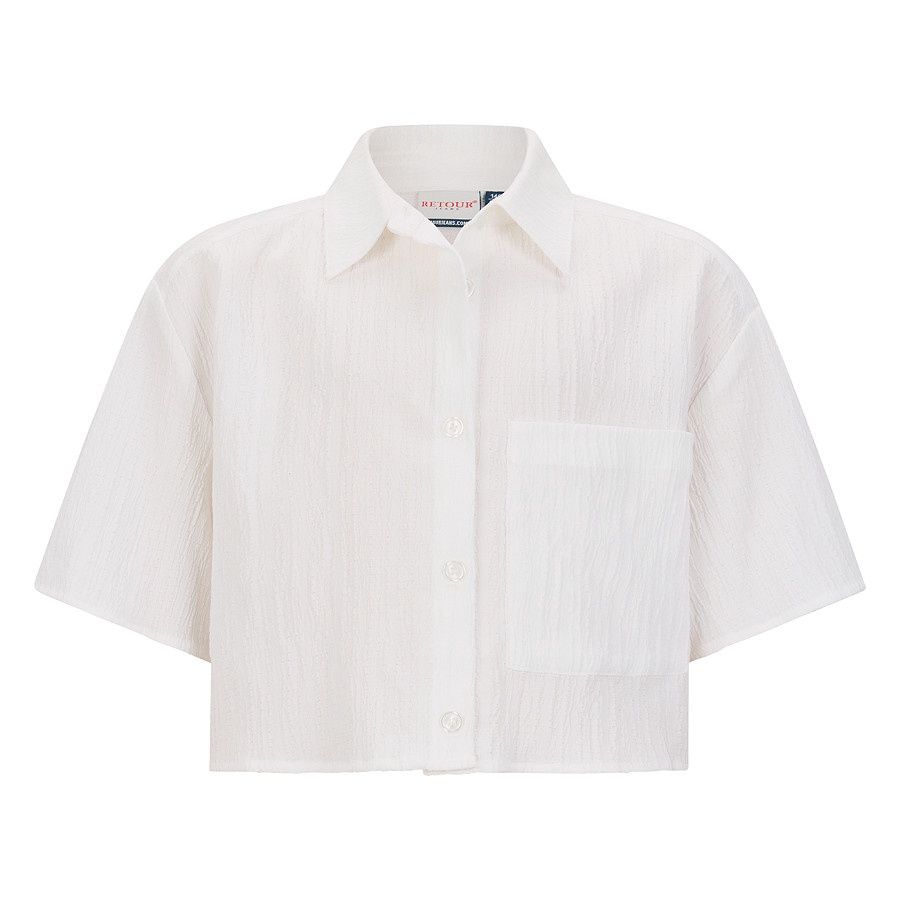 Retour Blouse Olivia, Kleur: optical white, Maat: 11/12