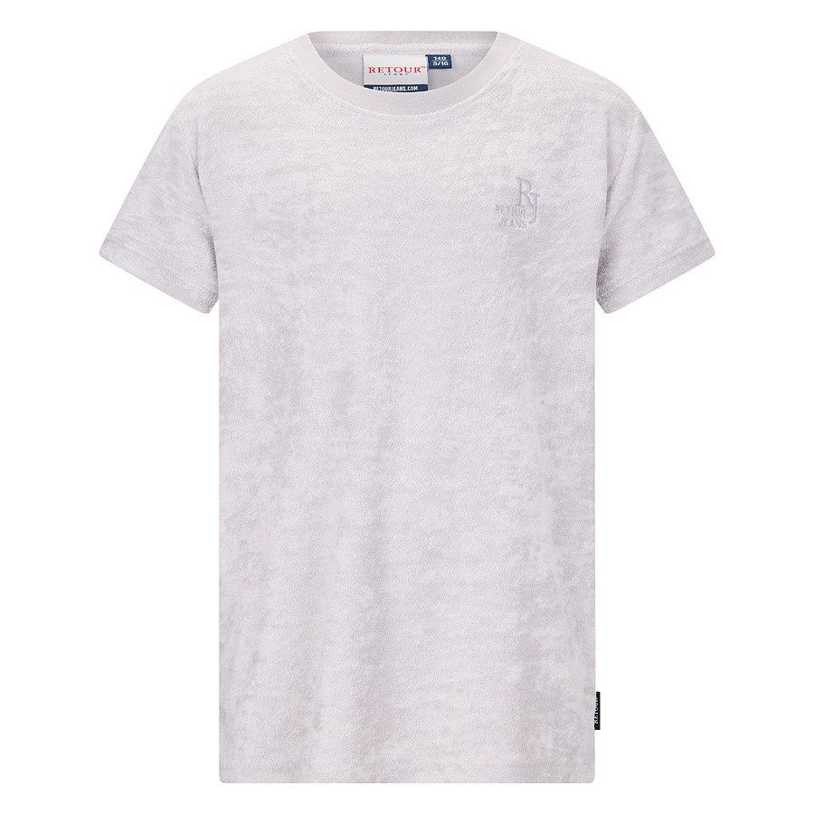 Retour T-shirt Justo – Licht Grijs, Kleur: light grey, Maat: 11/12