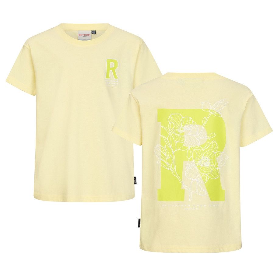 Retour T-shirt Jarno, Kleur: pale sun, Maat: 11/12