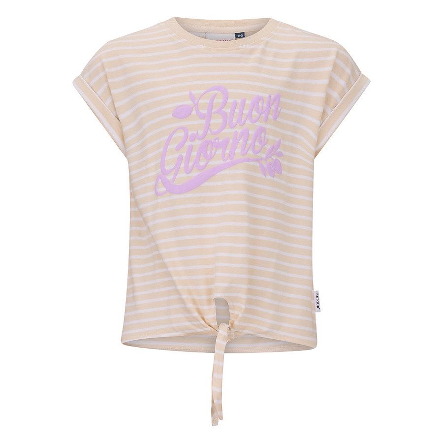 Retour T-shirt Tanika – Latte, Kleur: Latte, Maat: 11/12