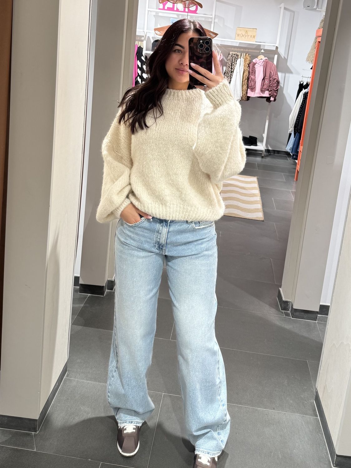 Queen Hearts Barrel Jeans W3883 – Licht Blauw, Kleur: L Blauw, Maat: XS