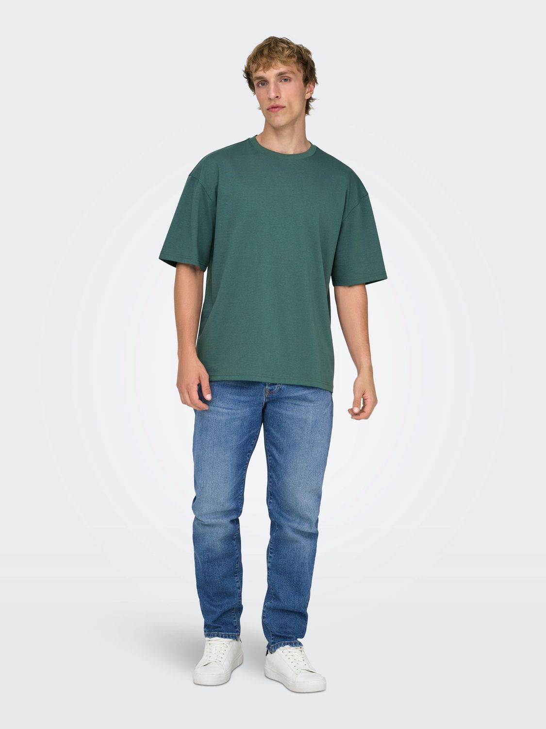 Only &amp; Sons T-shirt Onscaspian Airflex – Silver Pine, Kleur: Silver Pine, Maat: L