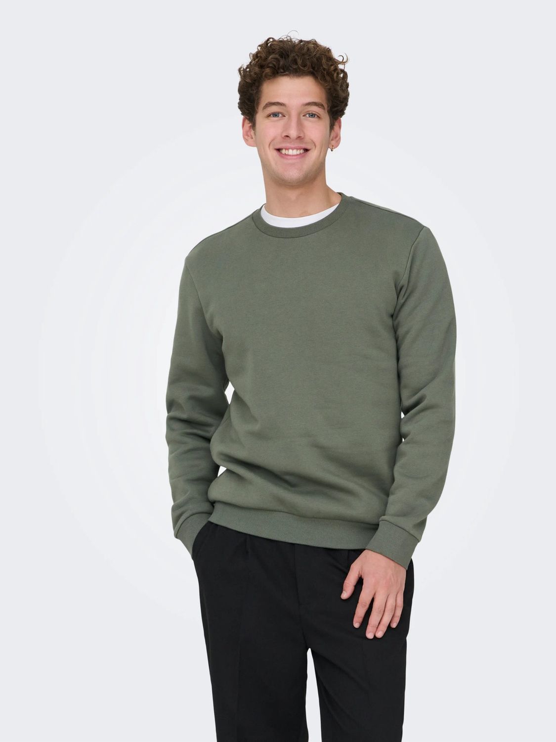 Only &amp; Sons Sweater Ceres – Castor Gray, Kleur: Castor Gray, Maat: XXL