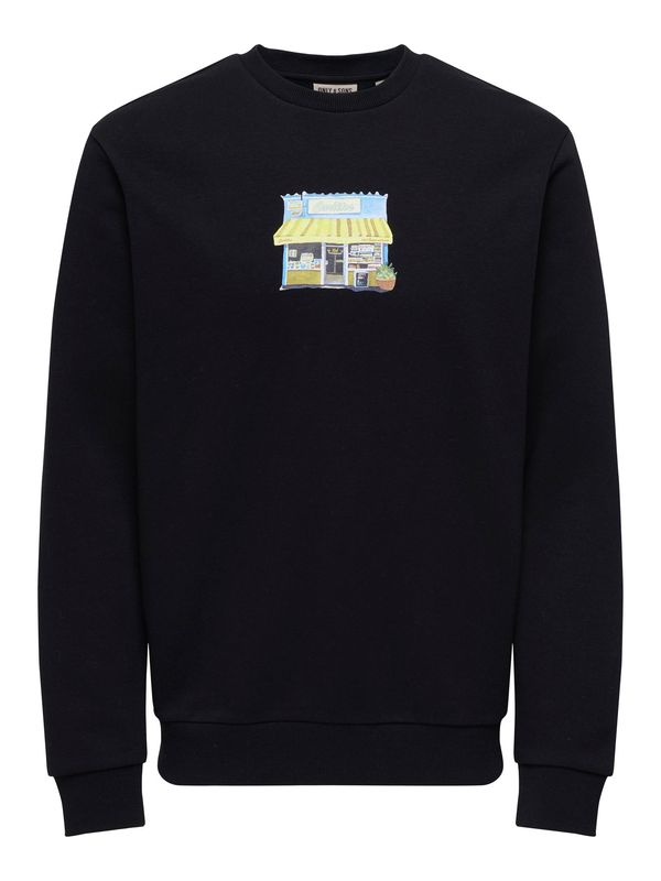 Only & Sons ONSCERES Tuk Tuk Crew Neck Sweater – Zwart Only & Sons ONSCERES Tuk Tuk Crew Neck Sweater – Zwart