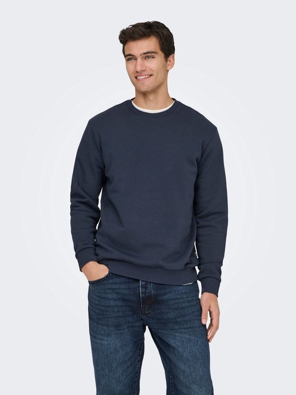Only & Sons ONSCERES Crew Neck Sweater – Blue Nights Only & Sons ONSCERES Crew Neck Sweater – Blue Nights
