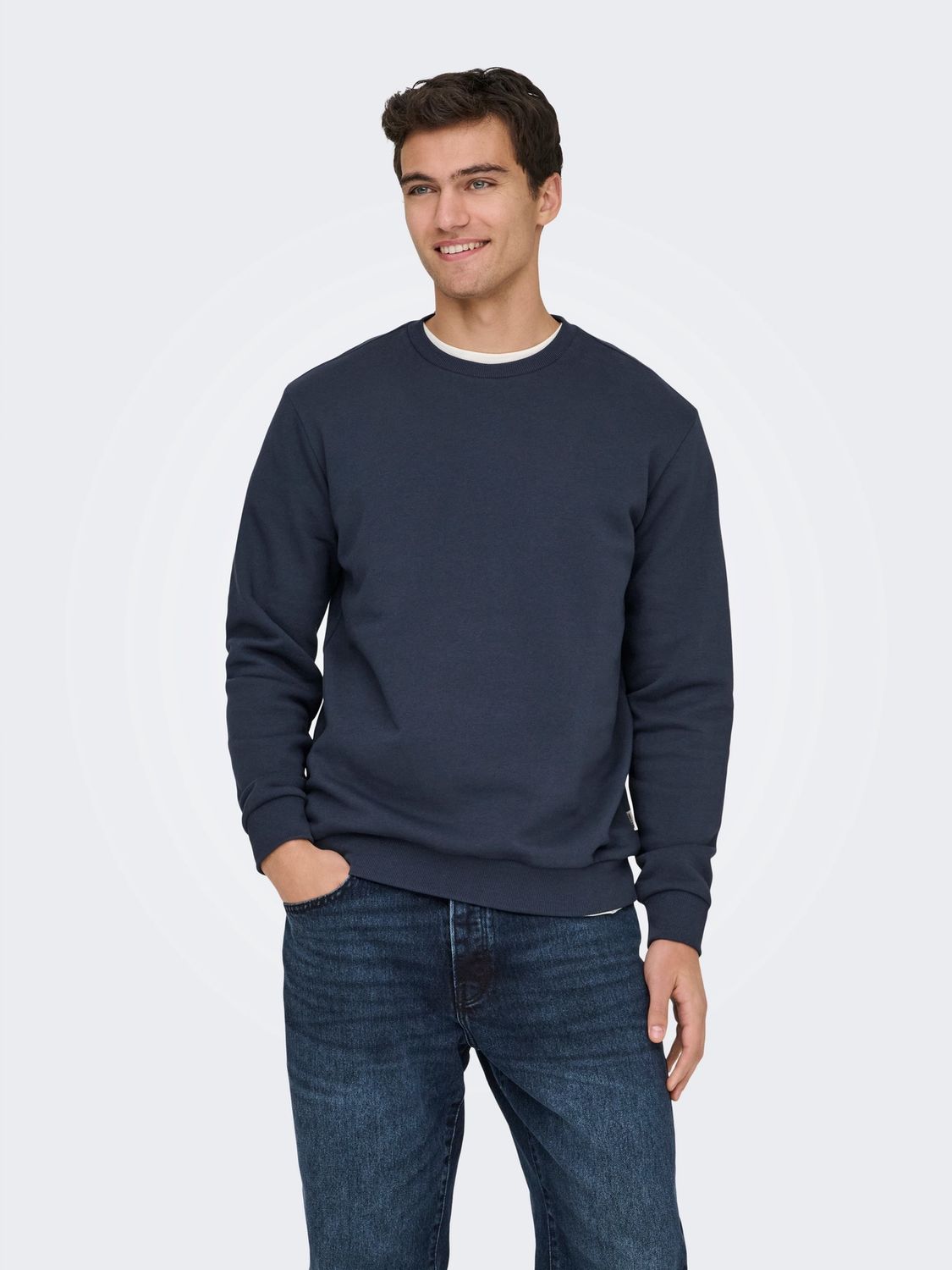 Only &amp; Sons Sweater Ceres – Blue Nights, Kleur: Blue Nights, Maat: M
