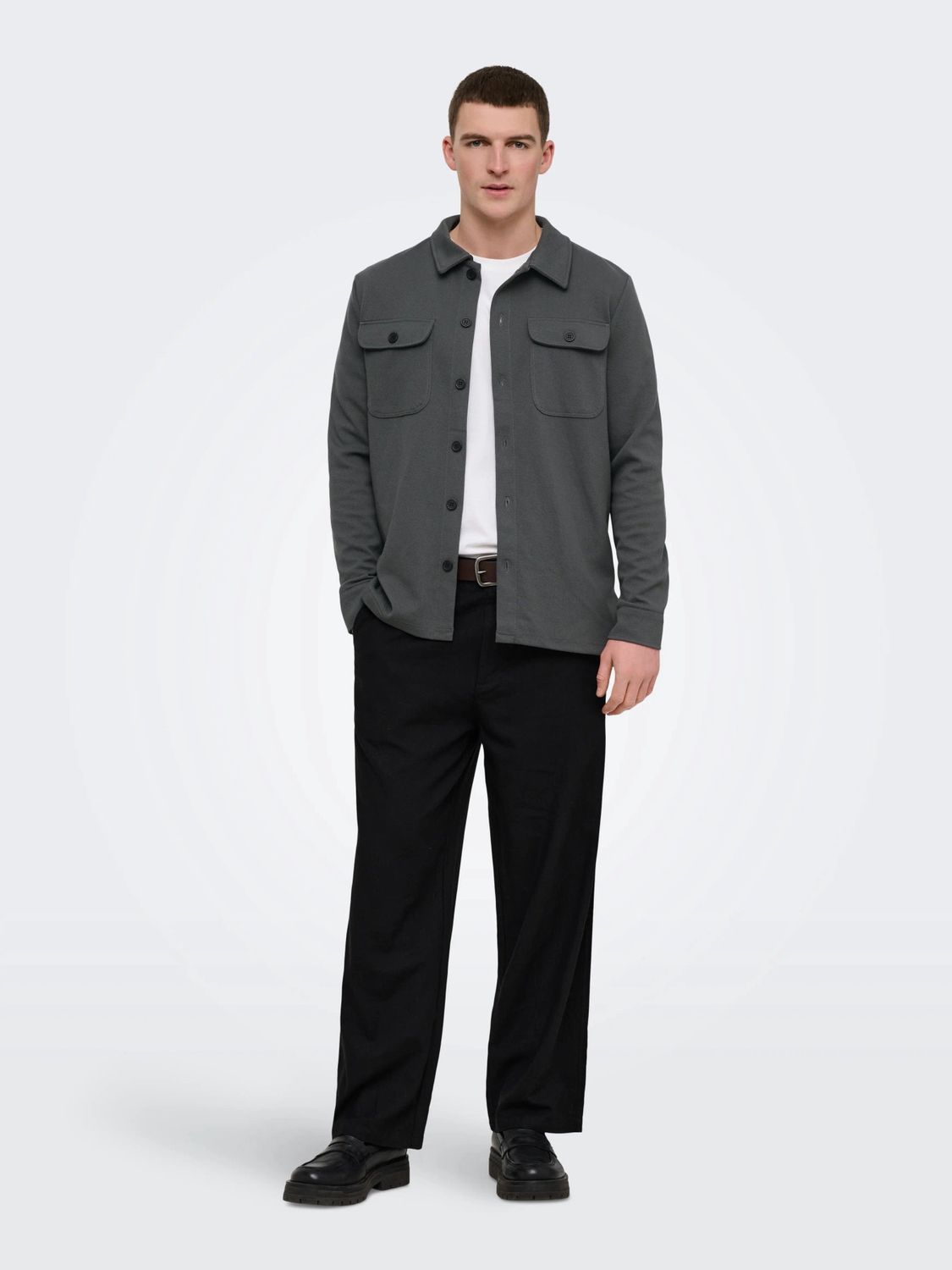 Only &amp; Sons Overshirt New Kodyl - Beluga, Kleur: Beluga, Maat: L
