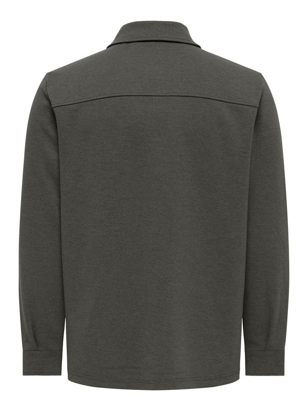 Only &amp; Sons Overshirt New Kodyl - Grey Pinstripe