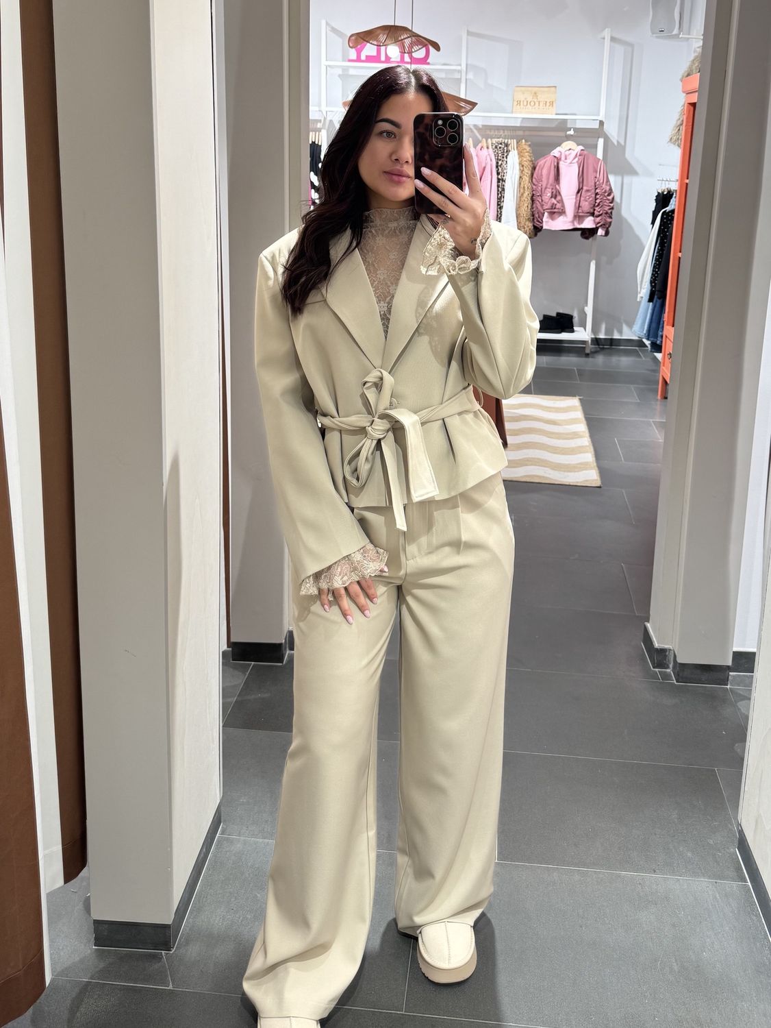 Ambika Blazer Odilia  – Beige, Kleur: Beige, Maat: s/m