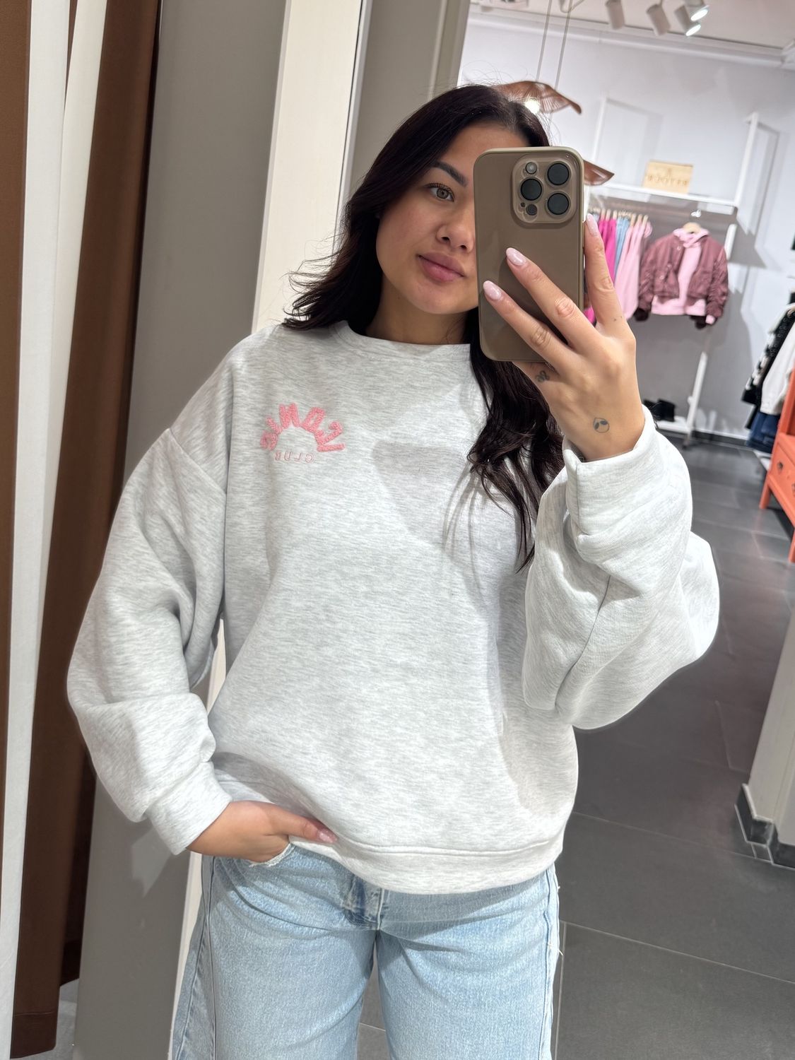 Mooij Maartje Sweater – Grijs, Kleur: grijs, Maat: one size