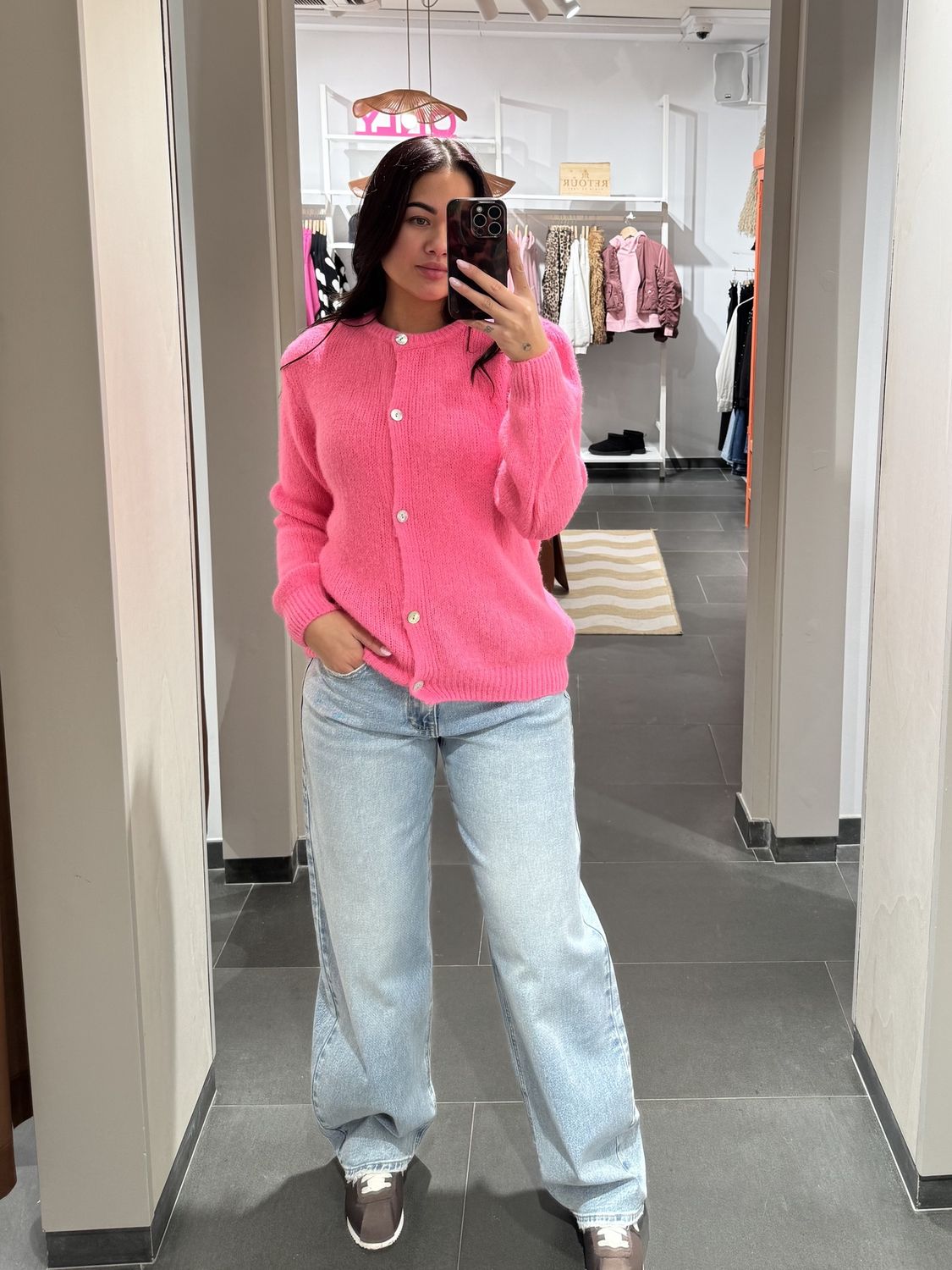 Savinni Sabrina Vest – Roze, Kleur: roze, Maat: one size