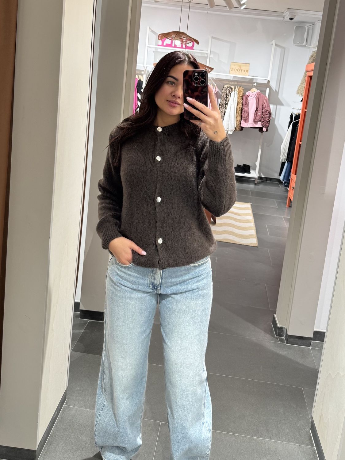 Savinni Vest Sabrina – Bruin, Kleur: bruin, Maat: one size