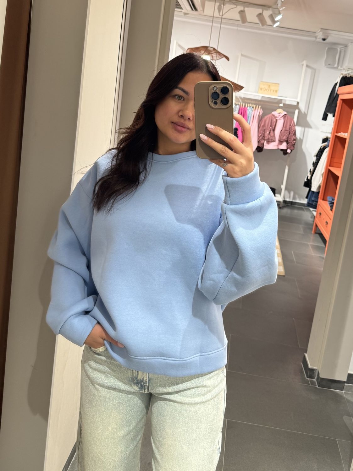 Mooij Maike Sweater – Lichtblauw, Kleur: l blauw, Maat: one size