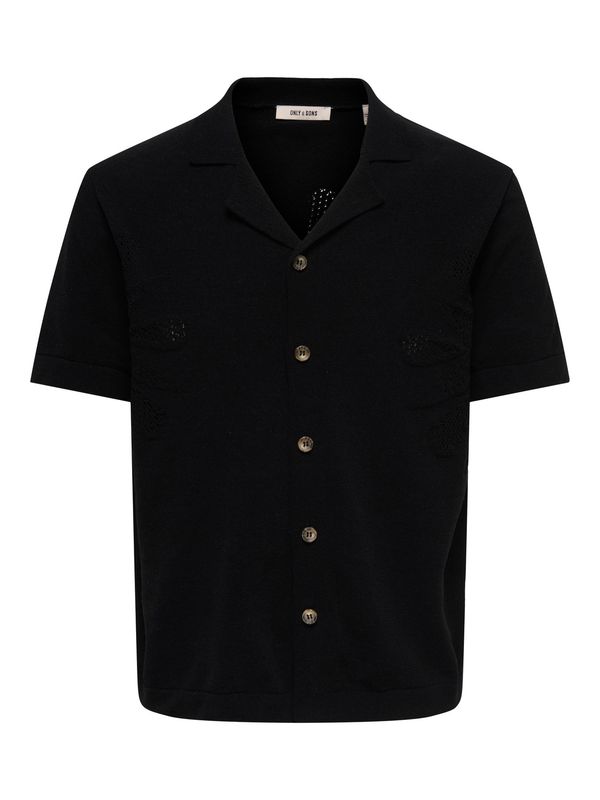 Only & Sons Shirt Onsjam Life Knit – Black Only & Sons Shirt Onsjam Life Knit – Black