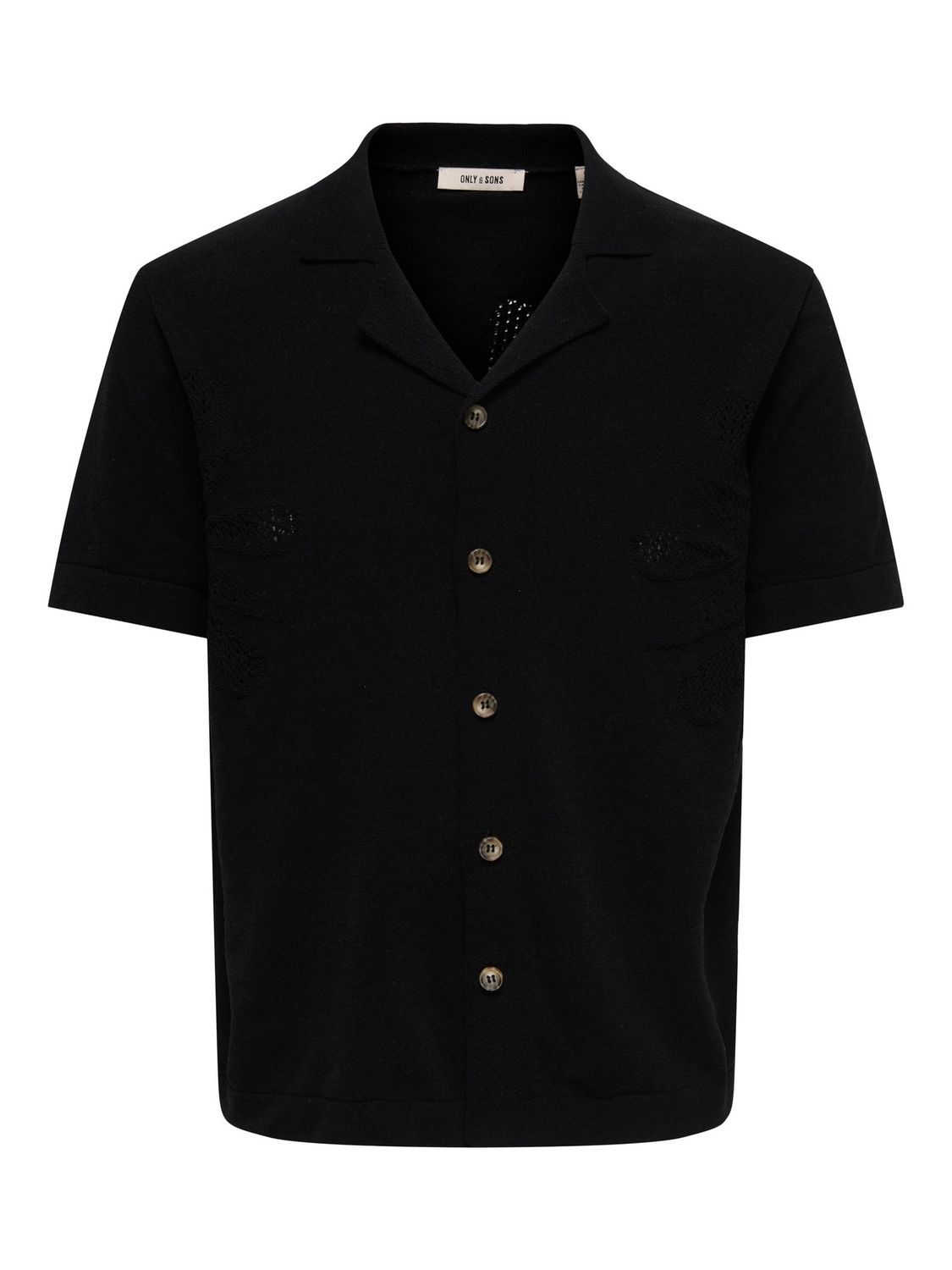 Only &amp; Sons Shirt Onsjam Life Knit – Black, Kleur: Black, Maat: L