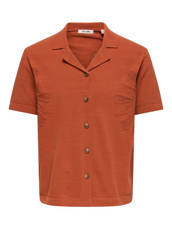 Only & Sons Shirt Onsjam Life Knit – Orange Only & Sons Shirt Onsjam Life Knit – Orange