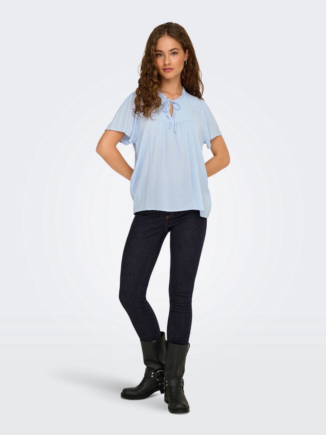 JDY Top Lima Life – Blauw JDY Top Lima Life – Blauw, Kleur: Blue, Maat: 34