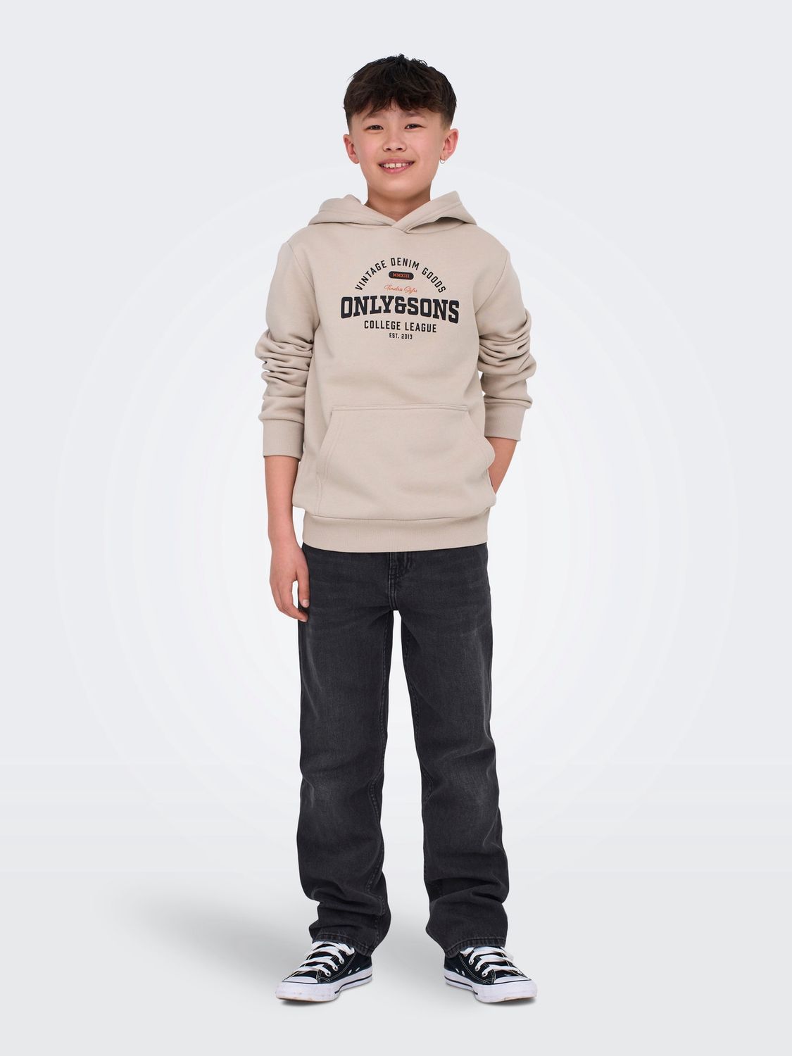 Only &amp; Sons Junior Jeans Edge – Washed Black, Kleur: Washed Black, Maat: 140