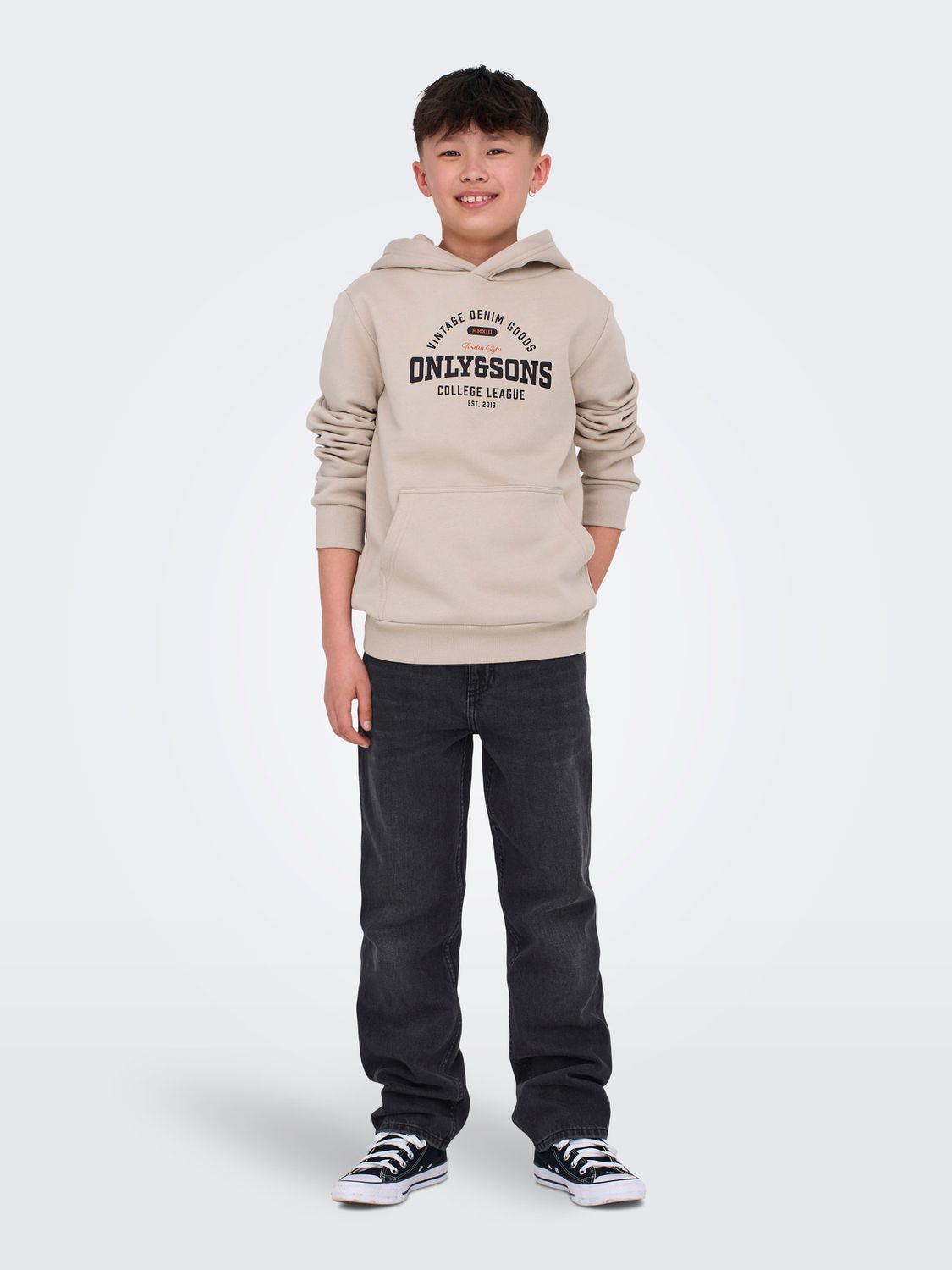Only &amp; Sons Junior Jeans Edge – Washed Black, Kleur: Washed Black, Maat: 140