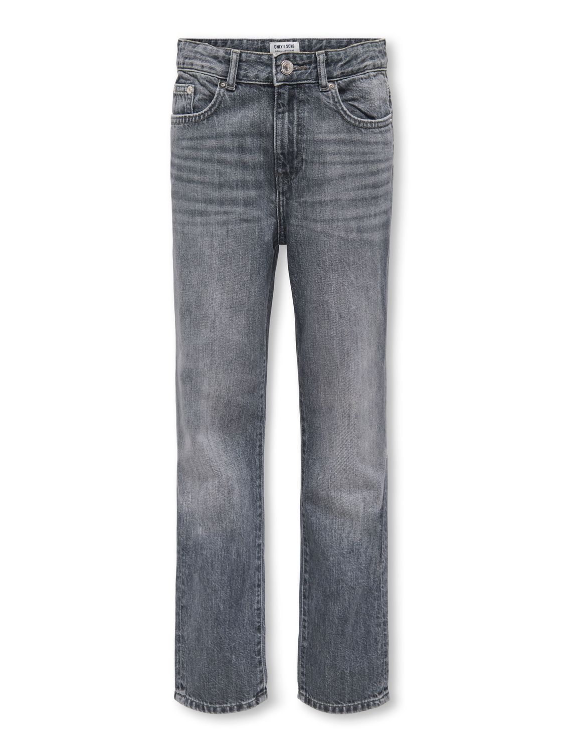 OSJEDGE STRAIGHT MG, Kleur: Medium Grey Denim, Maat: 152