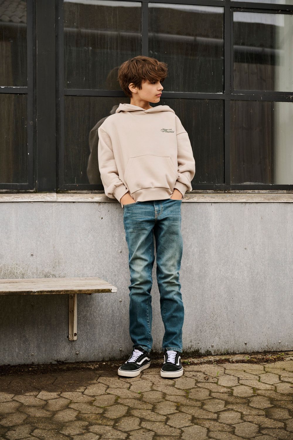 OSJRIKADO LS RLX HOODIE SWT BE, Kleur: Silver Lining PRECESS, Maat: 146/152