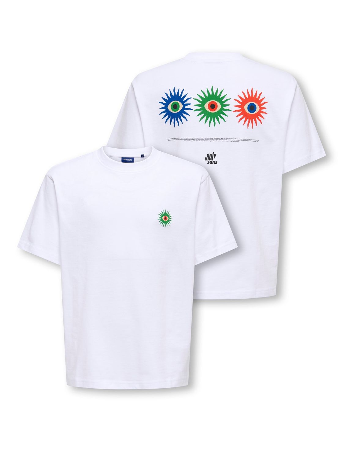 Only &amp; Sons Junior T-shirt Fred Willy – Wit, Kleur: Bright White HORIZON WHITE, Maat: 146/152