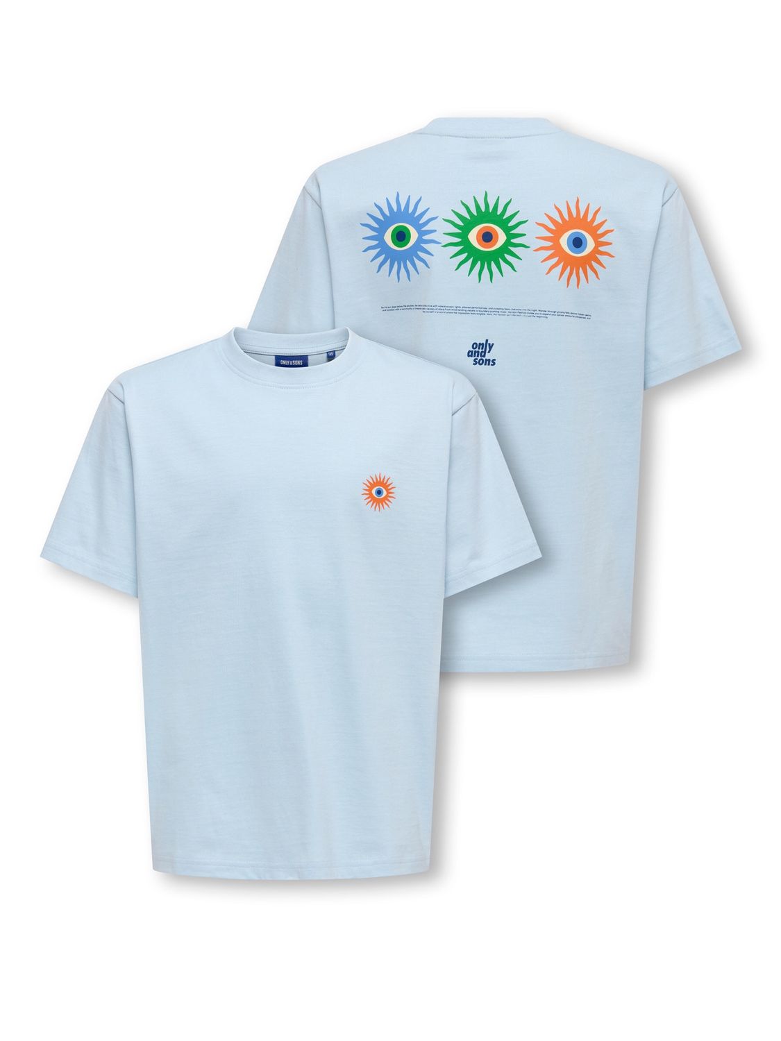Only &amp; Sons Junior T-shirt Fred Willy – Lichtblauw, Kleur: Skyway HORIZON SKYWAY, Maat: 146/152