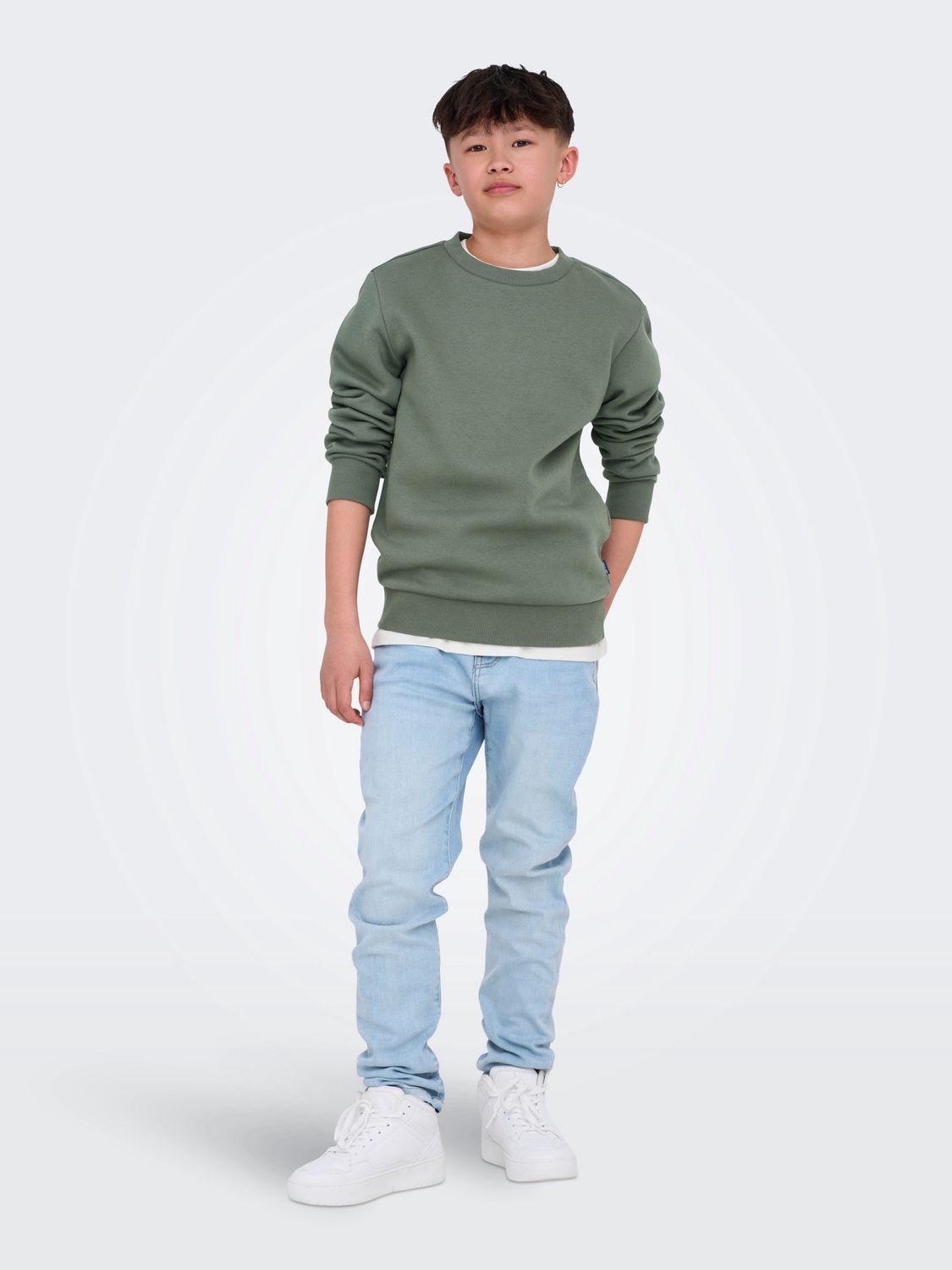 Only &amp; Sons Junior Sweater Ceres, Kleur: Castor Gray, Maat: 146/152