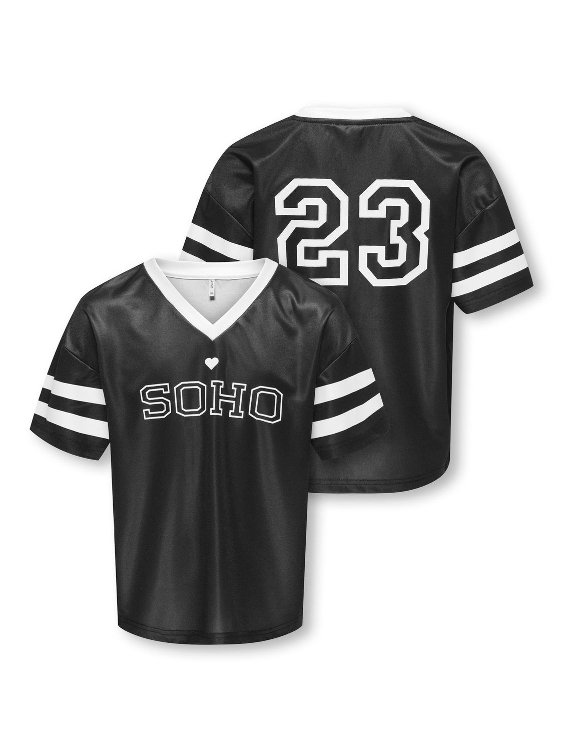 Only Girls T-shirt Lulu – Zwart, Kleur: Black, Maat: 158/164