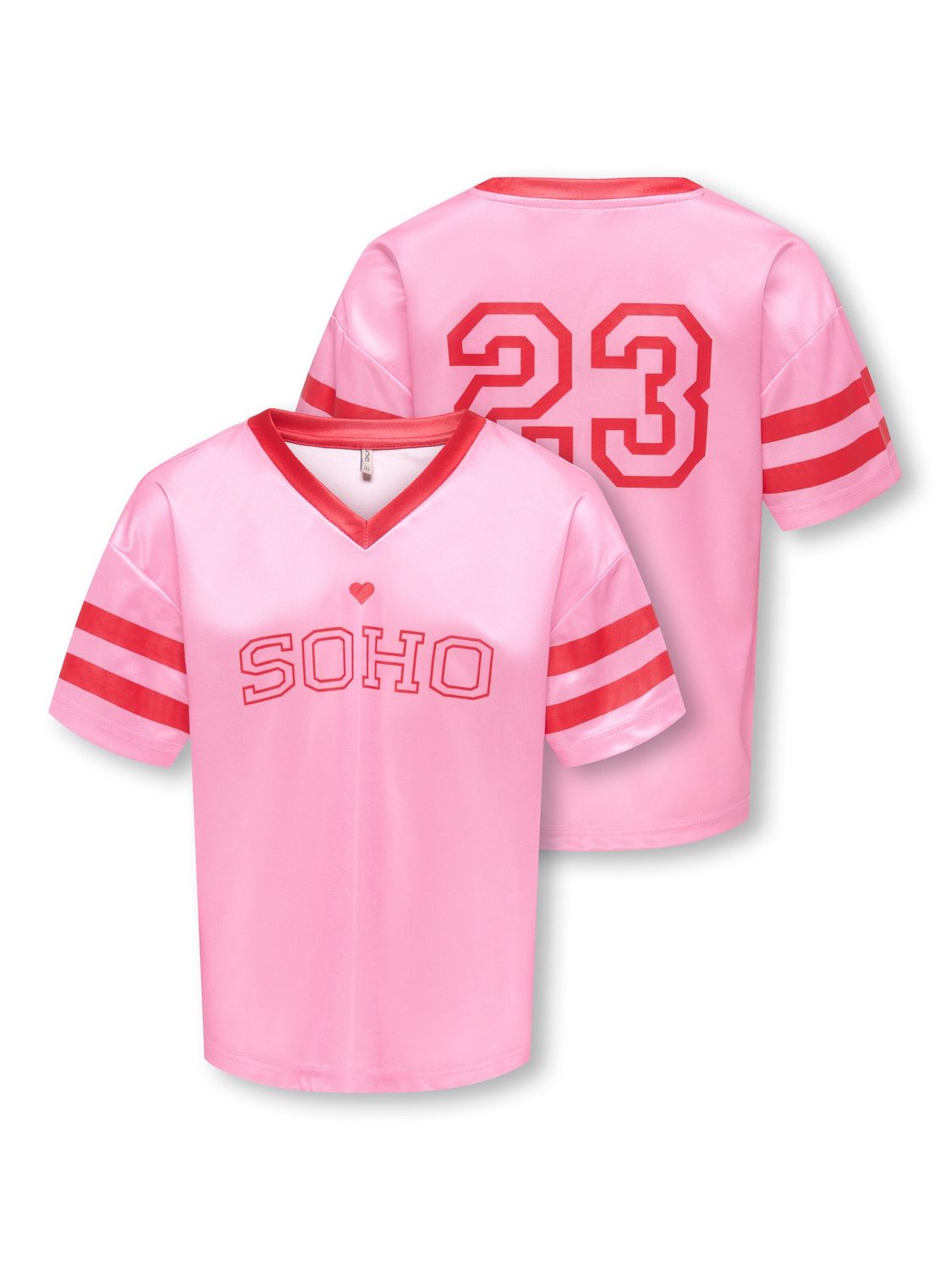 Only Girls T-shirt Lulu – Roze, Kleur: Pink, Maat: 134/140