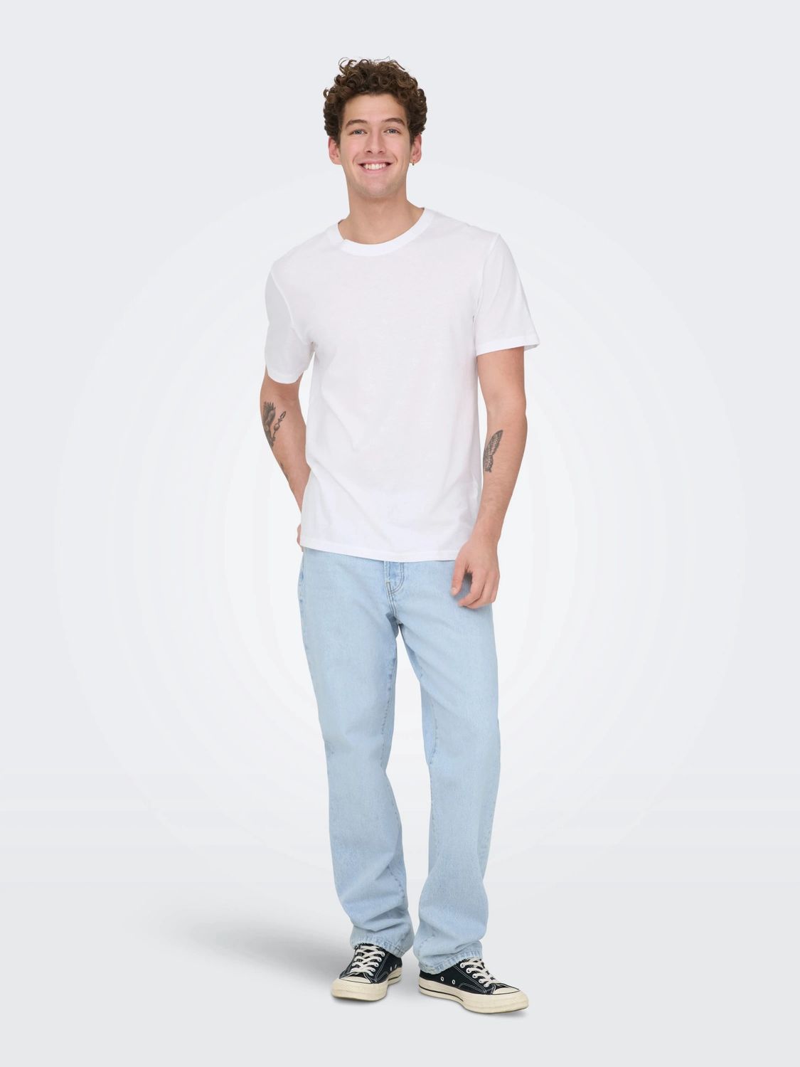 Only &amp; Sons Jeans Edge Straight – Lichtblauw, Kleur: Light Blue Denim, Maat: 34, lengte: "32