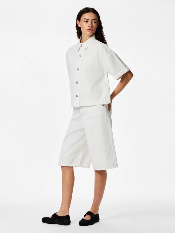 Pieces Jorts Sky – Wit