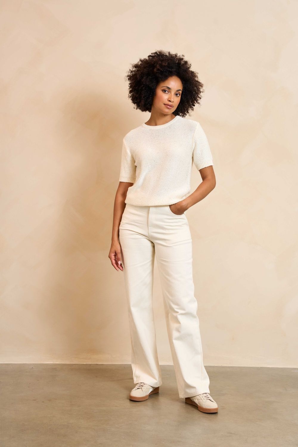 Lofty Manner Top Tilia – White Silver, Kleur: White silver, Maat: XS