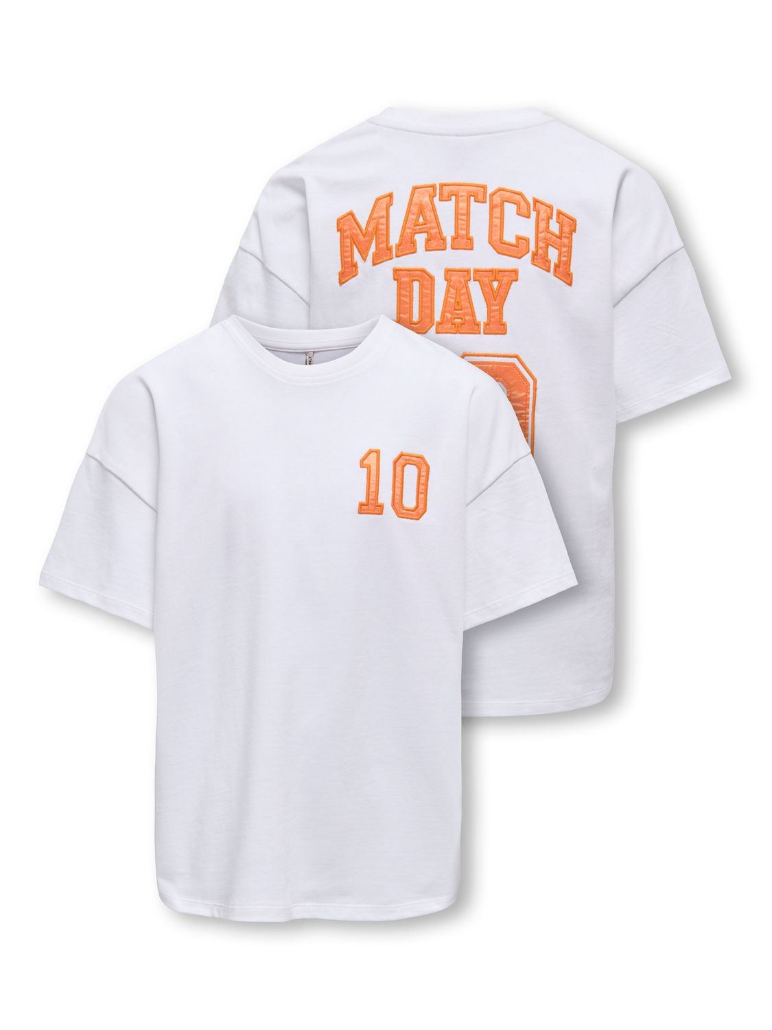 Only Girls Top Rikka  – White, Kleur: White, Maat: 146/152