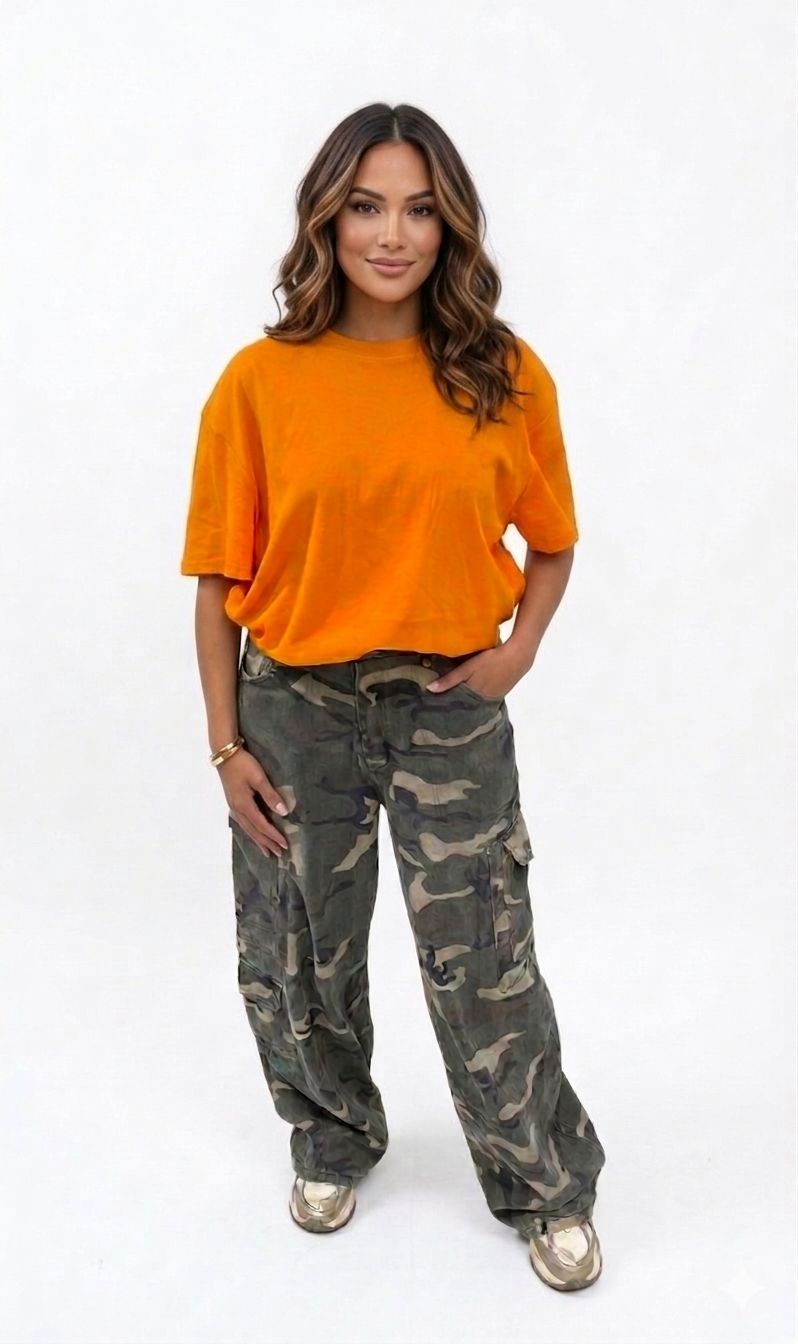 Ambika T-Shirt Jam – Oranje, Kleur: Oranje, Maat: one size