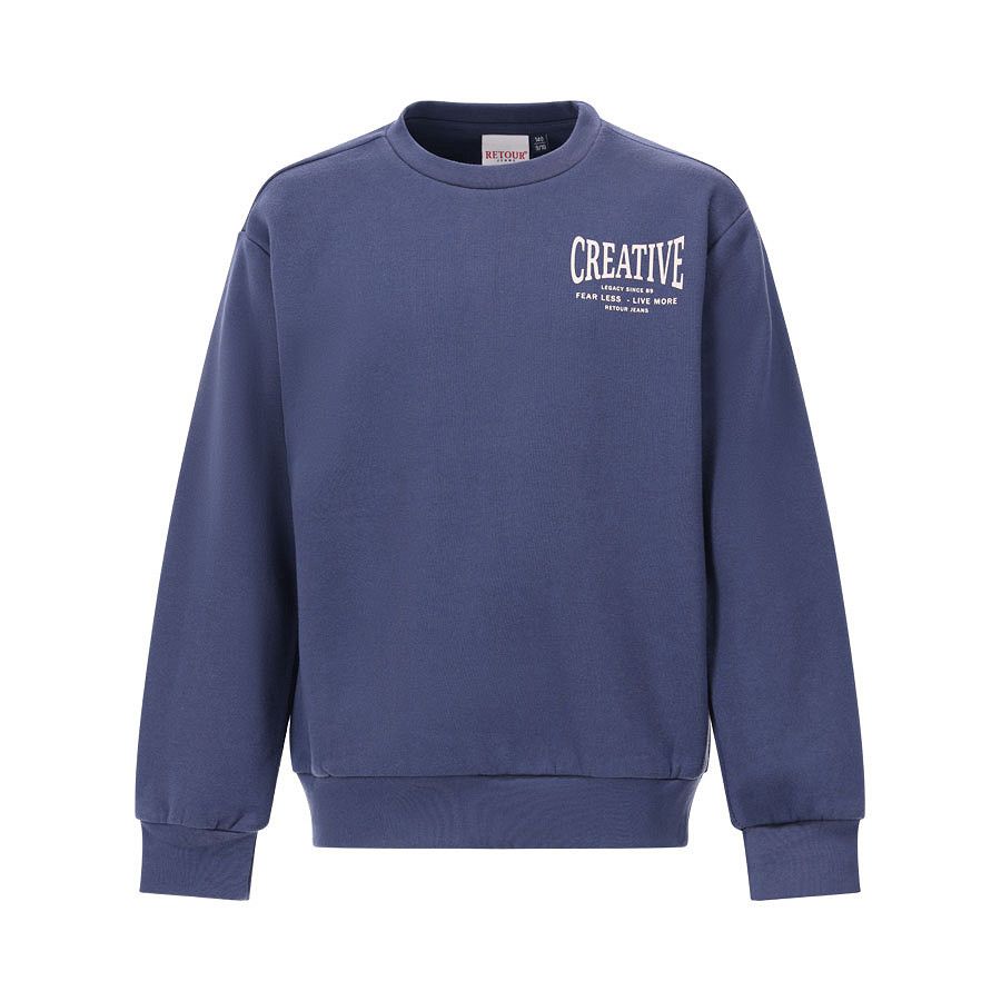 Retour Sweater Otto - Bleached Blue, Kleur: bleached blue, Maat: 11/12